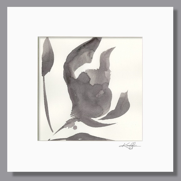 Bundle of 4 Original Floral Paintings I Mats - Organic Reflections Collection 1 - Picture 7 of 7